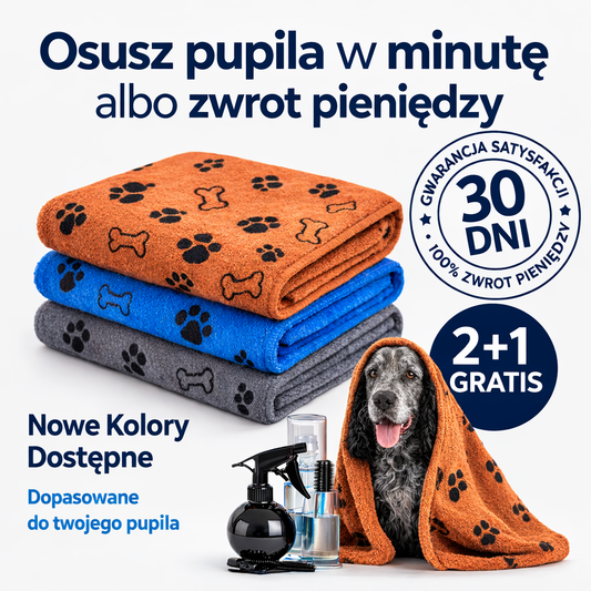 Superchłonny ręcznik FluffyPaws